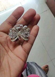 Sparkly Clover Hair Clip