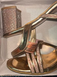 Sparkly Gold Heels