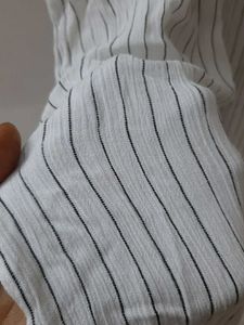 Striped Embroidered Jumpsuit