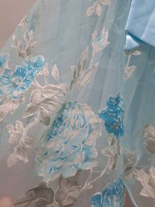 Cute Blue Floral Dress 4 To 5 Years