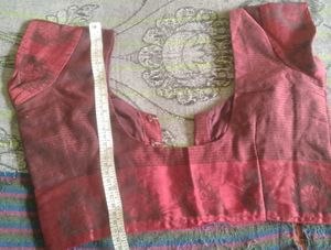 Marron  Stitched Blouse