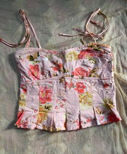 Floral crop top
