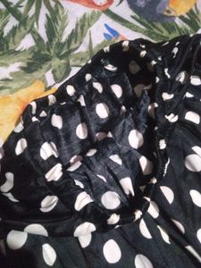 Polka Dot Midi Skirt