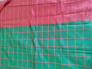 Checkered Design New Saree