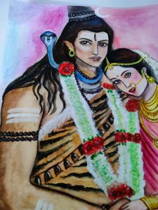 Shiv Parvati Painting