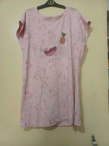 Pink Summer Print T-Shirt