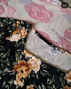 Black Floral Full Sleeve Top 🍂✨️