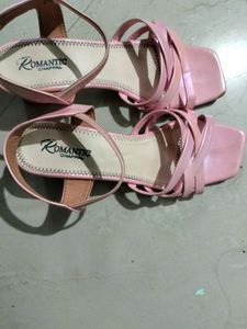 Pink Strappy Sandals Size Euro38/39