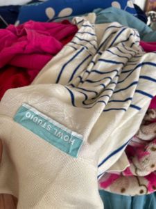 Striped Oversized Polo Shirt