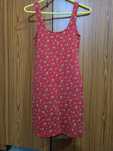 Forever 21 Red Mini Printed Dress
