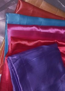 Assorted Satin Fabric Pieces
