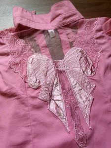 Pink Embellished Top🌷