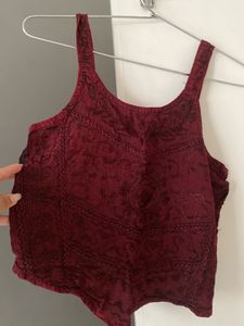 Red Crop Top