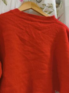 Red Cropped Sweater