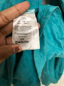 Columbia Blue High Neck T shirt