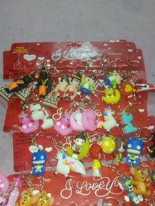 100 Plus Pieces In variety of Cute Keychains