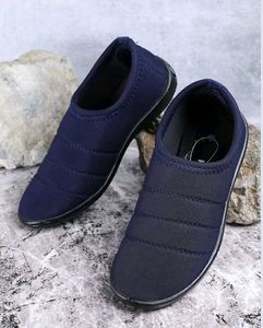Navy Blue Slip-On Shoes
