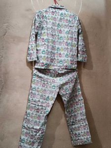 Funky Jar Print Girls Night Suit