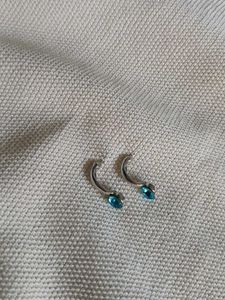 Teal Stone Earrings