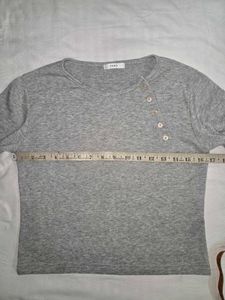 Ribbed Long Sleeve Top bust 36