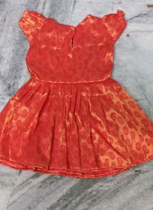 kids shiny frock