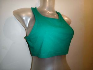 Size Small H&amp;M Green Sports Crop Top
