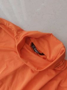Orange Bodysuit Top