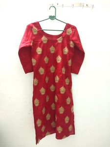 Red Colour Jodhpuri Kurti For Women