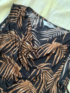 Ruffle style overall jumpsuit,black