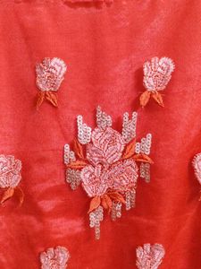 boat neck heavy work kurta