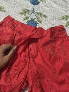 Red Ethnic Shorts