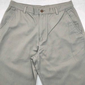 Tan Formal And Casual Baggy Pant