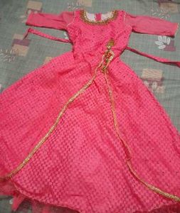 Pink Anarkali Dress