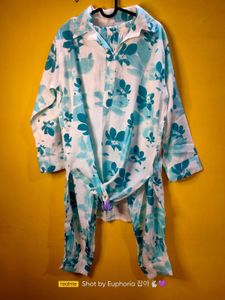 Floral Print Cord Set