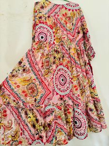 Pink Colour Alankar Printed Western Dress🌸🌷