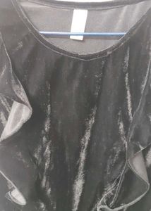 Velvet Black Bodycon Dress