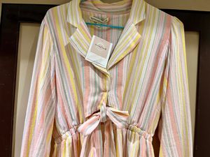 Multi Colour Stripes PrintedShirt Dress