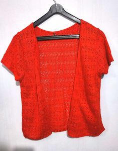 Open-Front Lace Shrug