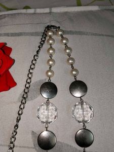 Pearl and Butterfly Necklace