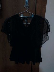 Elegant Black Party Top