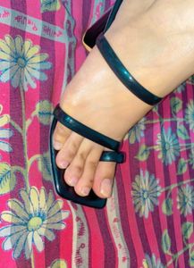 Minimalist Black Block Heel