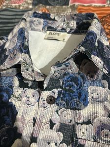 Novelty Teddy Bear Print Shirt