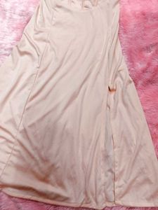 Pink Corset Style Midi Dress