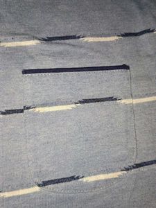 blue striped tshirt