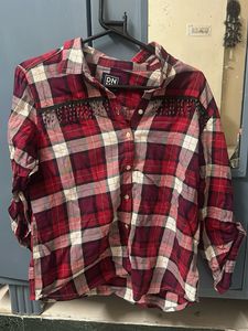 Classic Chequered Flannel With Tassels