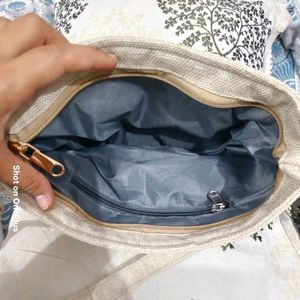 Canvas/jute sling bag