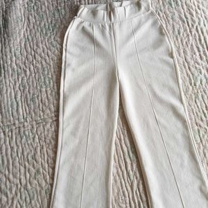 White Flared Pants