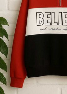 Believe Colorblock Pullover