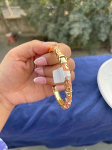 Enamel Floral Bangle single