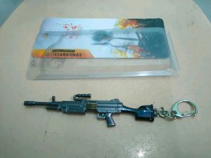 Metallic Gun Keyring